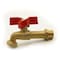 Thrifco Plumbing 1/2 Inch MIP x 3/4 Inch GHT 1/4 Turn SOT Hose Bibb, Economy 6416011 - alternate 1